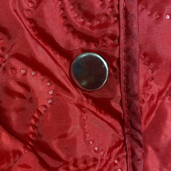 JG Hook Jacket Quilted Women Red Lightweight Lined Coat jacket size LARGE - Picture 7 of 15